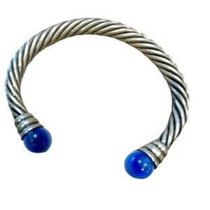 Blue and Silver-Toned Bracelet